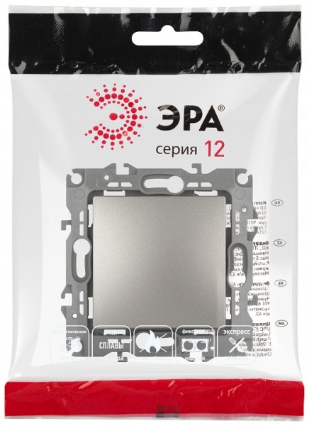 Переключатель перекрестный одноклавишный без рамки Эра Эра 12 12-1108-16