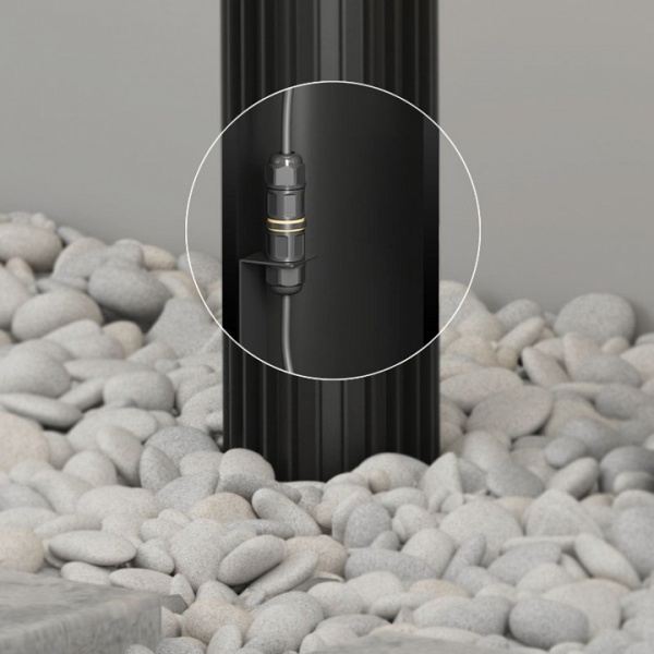 Наземный низкий светильник Denkirs Farsun DK9725-BK