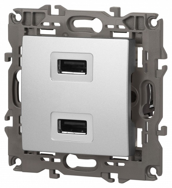 Розетка 2хUSB type A без рамки Эра Эра Elegance 14-4110-03