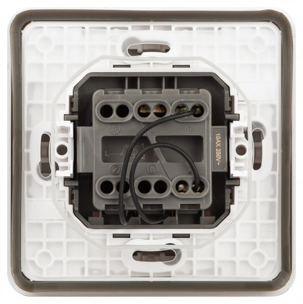 Переключатель одноклавишный с подсветкой Эра Эра Эксперт 11-1527-01